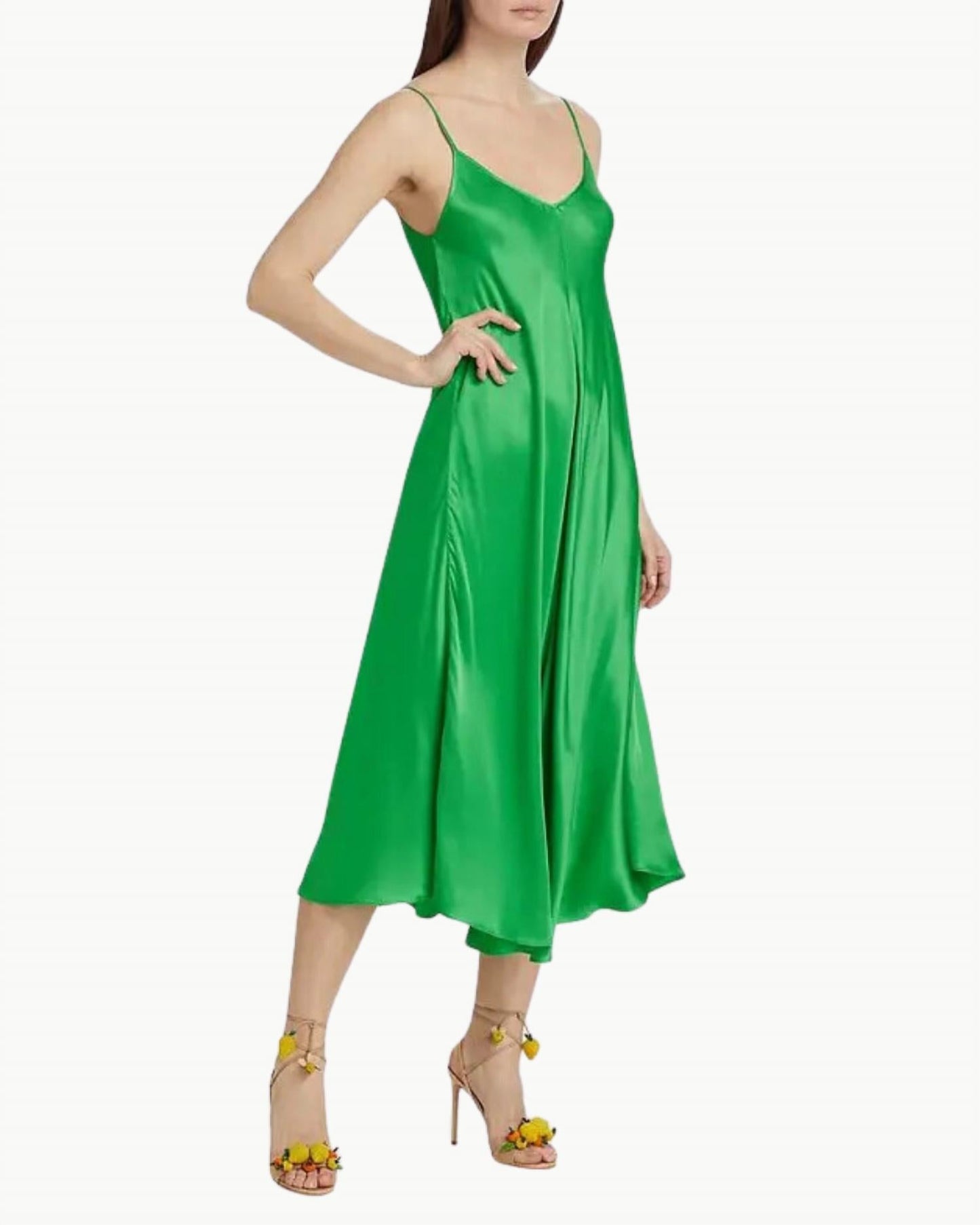 L'Agence - Lorraine Trapeze Midi Dress