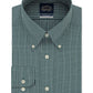 Eagle Men's Classic Regular Fit Non Iron Flex Collar Check Dress Shirt Green Size 16X32X33