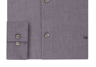 Calvin Klein Men's Slim Fit Stretch Dress Shirt Gray Size 16.5X34X35