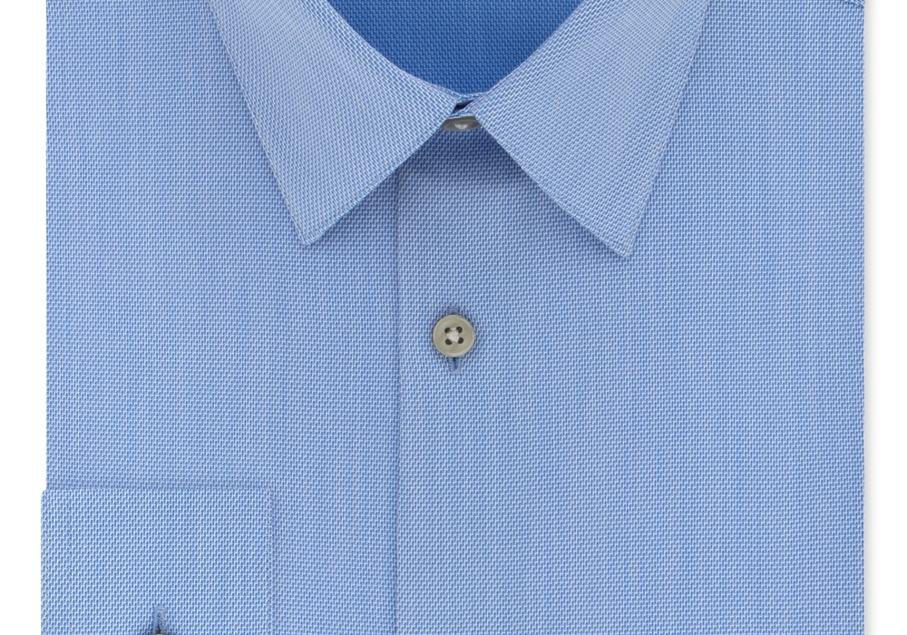 Calvin Klein Non-Iron Slim Fit Performance Dress Shirt Blue Size 16.5 36/37
