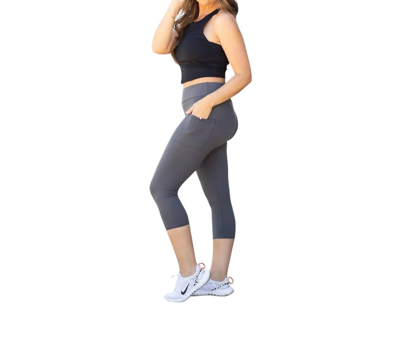 Julia Rose - Charcoal CAPRI with POCKETS
