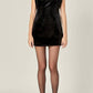 Endless Rose - Velvet Power Shoulder Mini Dress