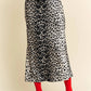 Trendsi - Davi & Dani Leopard Animal Print Long Length Skirt