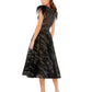 Mac Duggal - Feather Cap Sleeve Midi Formal Dress