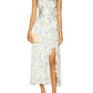 Astr - Rosalina Satin Floral Midi Dress