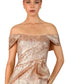 Janique - Off-shoulder Slit Gown