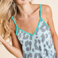 Bibi - Leopard Print Waffle Tank