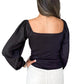 Self Contrast - Vivian Square Neck Tee