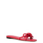 Loeffler Randall - Women's Hadley Leather Bow Flat Sandal