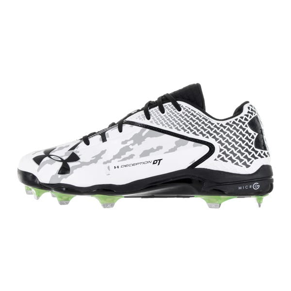 Under Armour Men's Deception Low Dt White/Black Size 14 D(M) Us