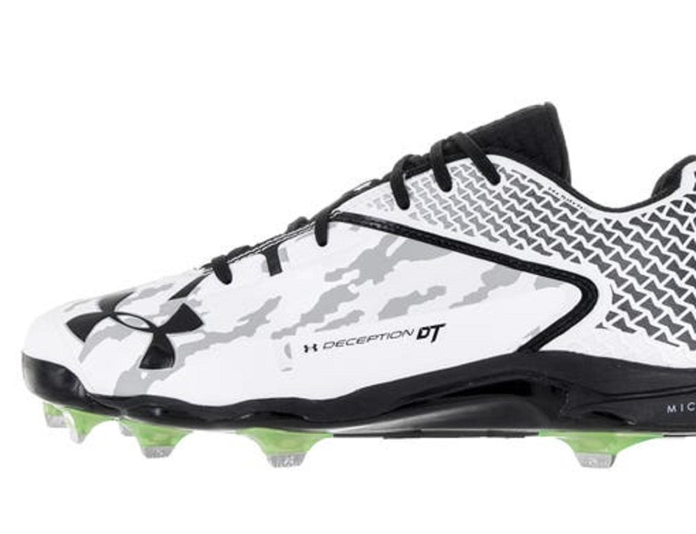 Under Armour Men's Deception Low Dt White/Black Size 14 D(M) Us
