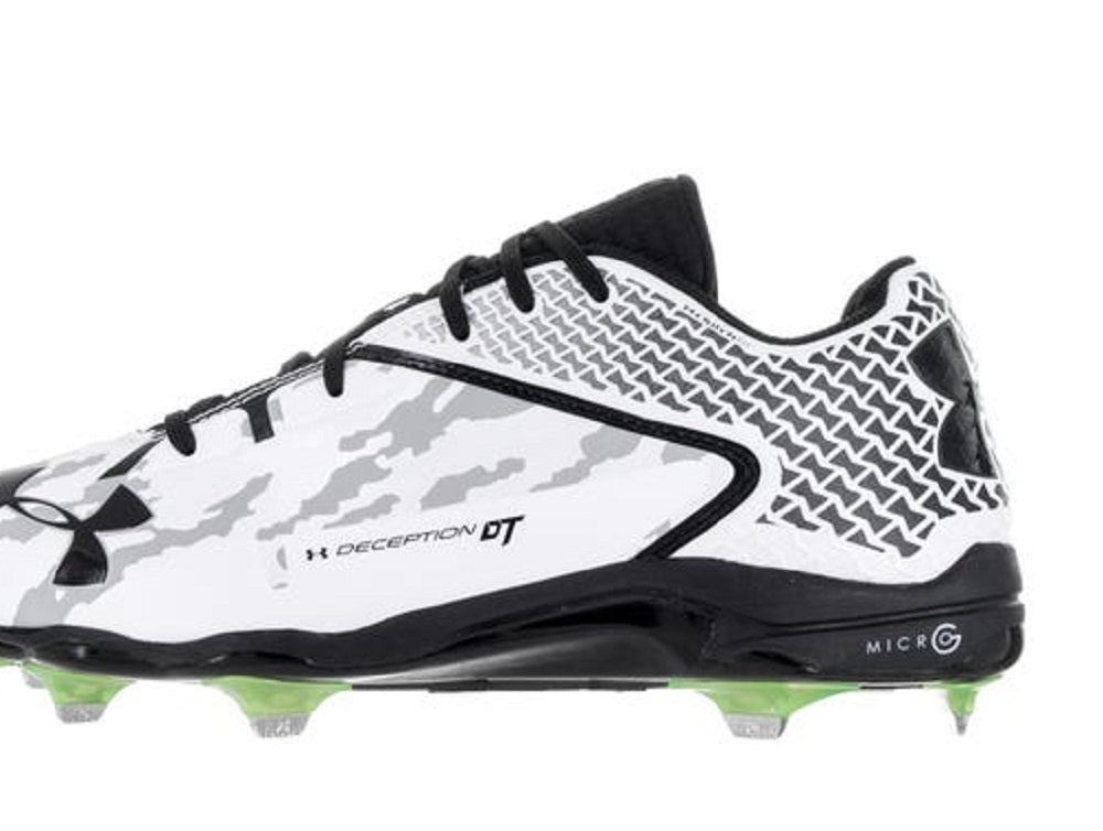 Under Armour Men's Deception Low Dt White/Black Size 14 D(M) Us