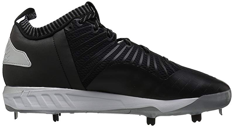 adidas Men's Boost Icon 3 Baseball Shoe Black/White/Silver Size 5.5 D(M) Us