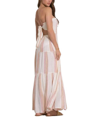 Elan - Strapless Maxi Smock Dress