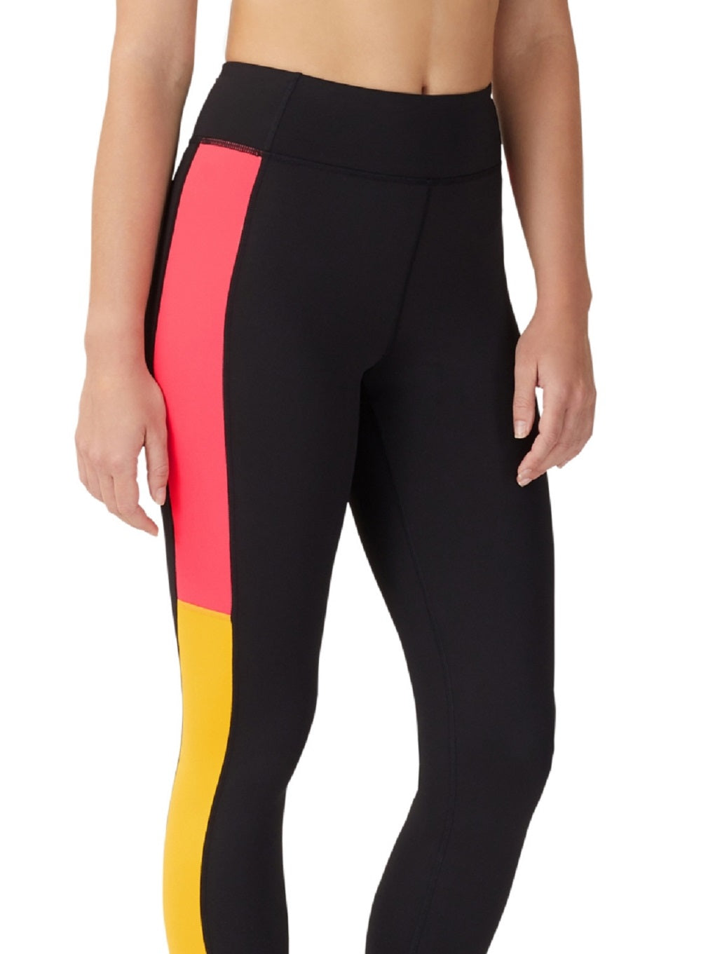 Fila Women's Valiant Colorblocked 7/8 Leggings Black Size X-Small