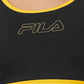 Fila Women's Download Logo Print Sports Bra Black Size Small