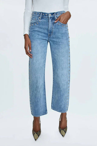 Pistola - Lexi Mid Rise Bowed Straight Jean