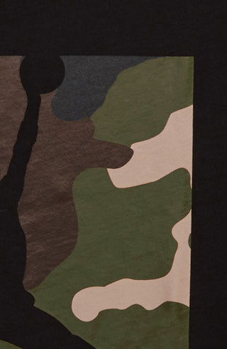 Jordan Big Boy's Camouflage Box Knock Out Graphic T-Shirt Black Size Medium