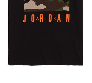 Jordan Big Boy's Camouflage Box Knock Out Graphic T-Shirt Black Size Medium