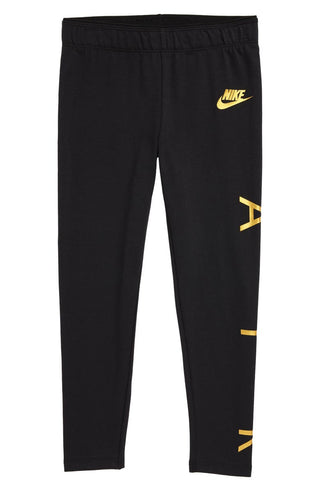 Nike Girl's Air Leggings Black Size 4