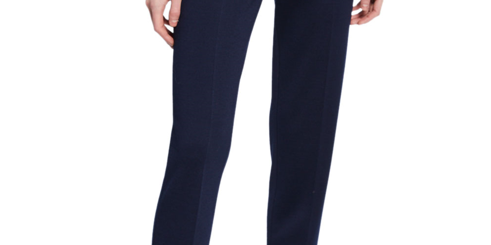 St. John Women's Wool Blend Pant Blue Size 2