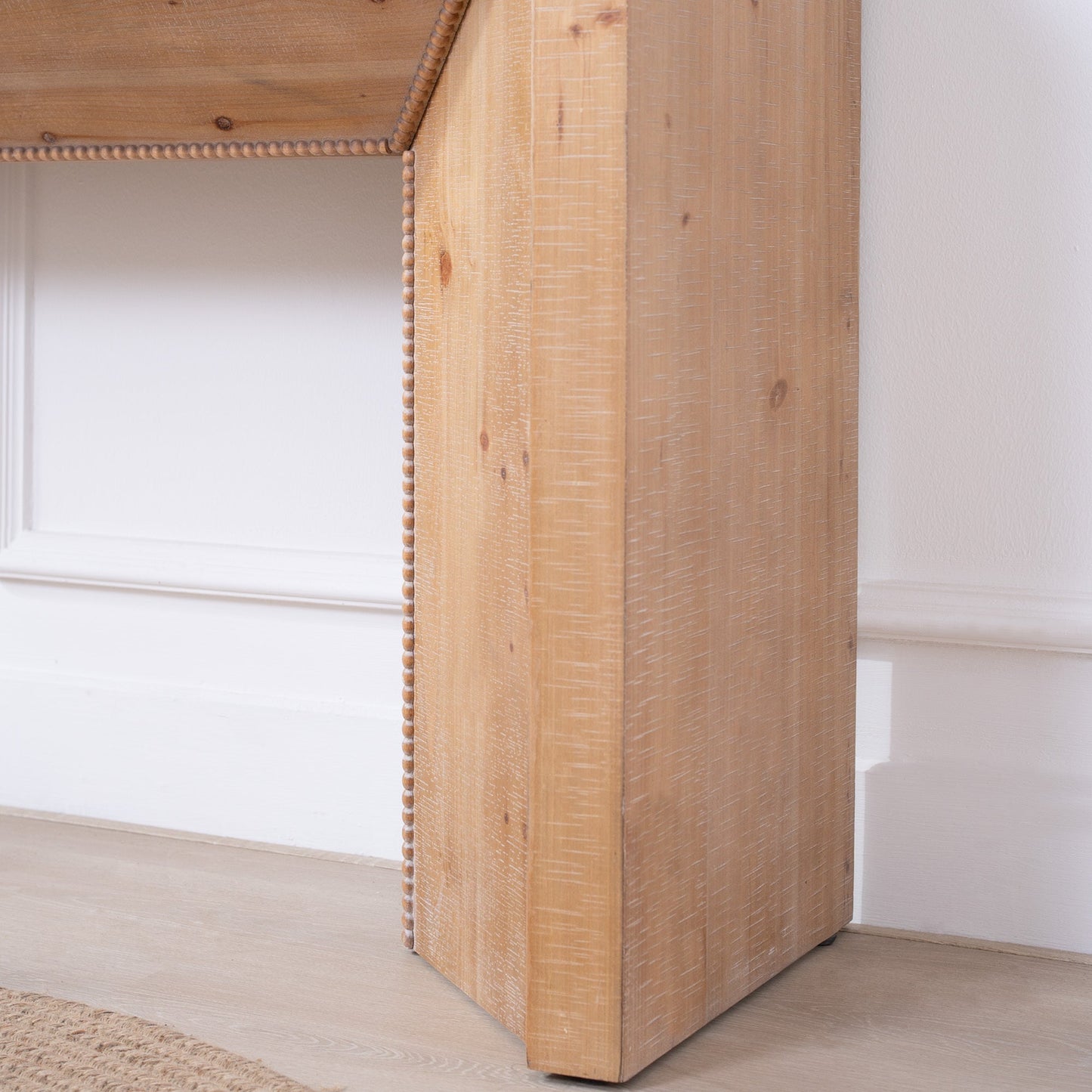 62" Modern Rustic Console Table – Solid-Look Engineered Wood Entryway Table
