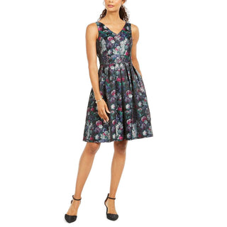 Tahari ASL Women's V-Neck Fit & Flare Dress Size 10