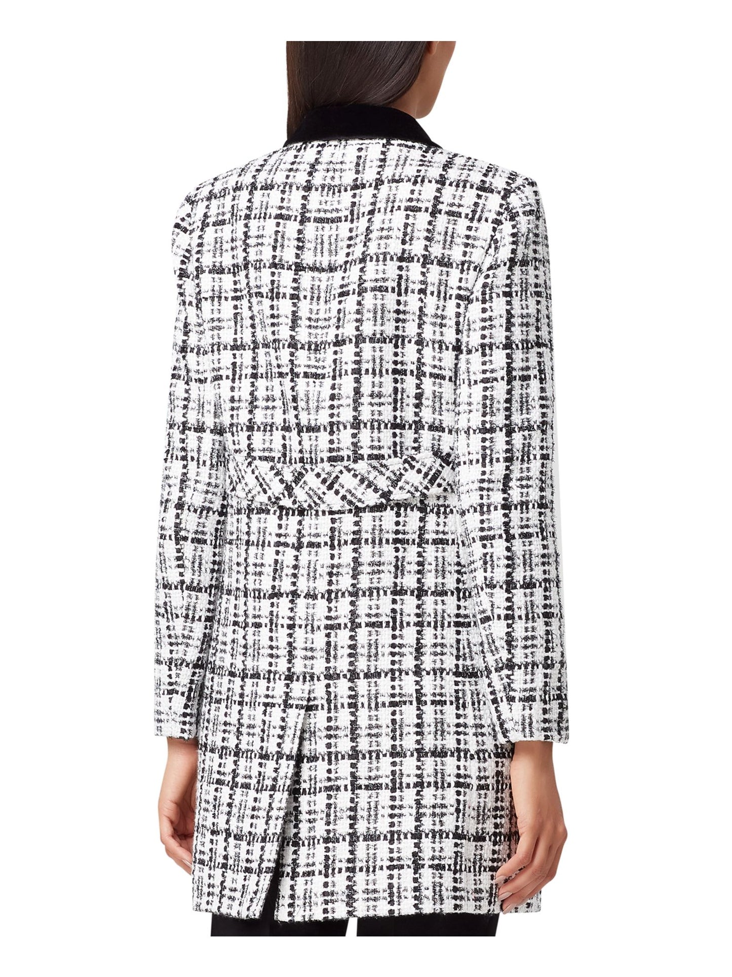 Tahari ASL Women's Plaid Boucle Jacket Size 10