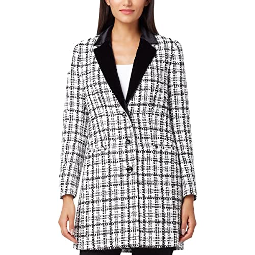 Tahari ASL Women's Plaid Boucle Jacket Size 10