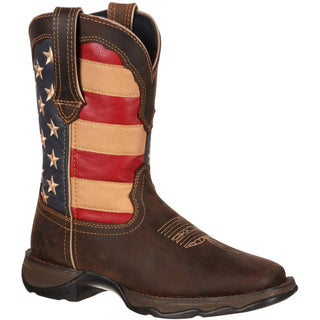 Durango Boots - Women's Lady Rebel Patriotic Pull On Boot With Flag Sole