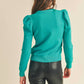 &Merci - Puff Sleeve Knit Sweater