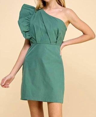 Tcec - RUFFLE SLEEVE MINI DRESS