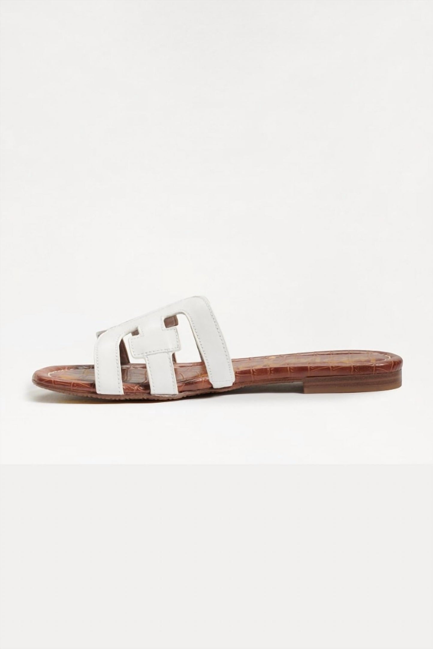 Sam Edelman - Women's Bay Leather Double E Logo Slide Sandal