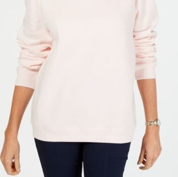 Karen Scott Women's Classic Sweatshirt Pink Size Small