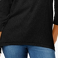Style & Co Women's Layered Hem Top Black Size X-Small