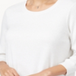 Style & Co Women's Layered Hem Top White Size Medium