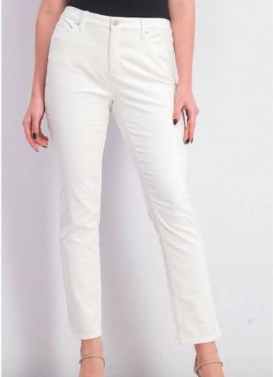 Charter Club Women's Lexington Corduroy Straight Leg Pants White Size 16