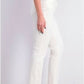 Charter Club Women's Lexington Corduroy Straight Leg Pants White Size 16
