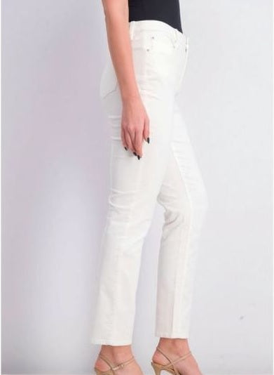 Charter Club Women's Lexington Corduroy Straight Leg Pants White Size 16