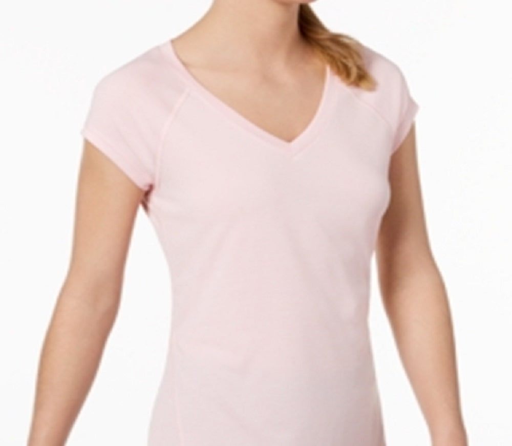ID Ideology Women's Rapidry Heathered Performance T-Shirt Pink Size Large