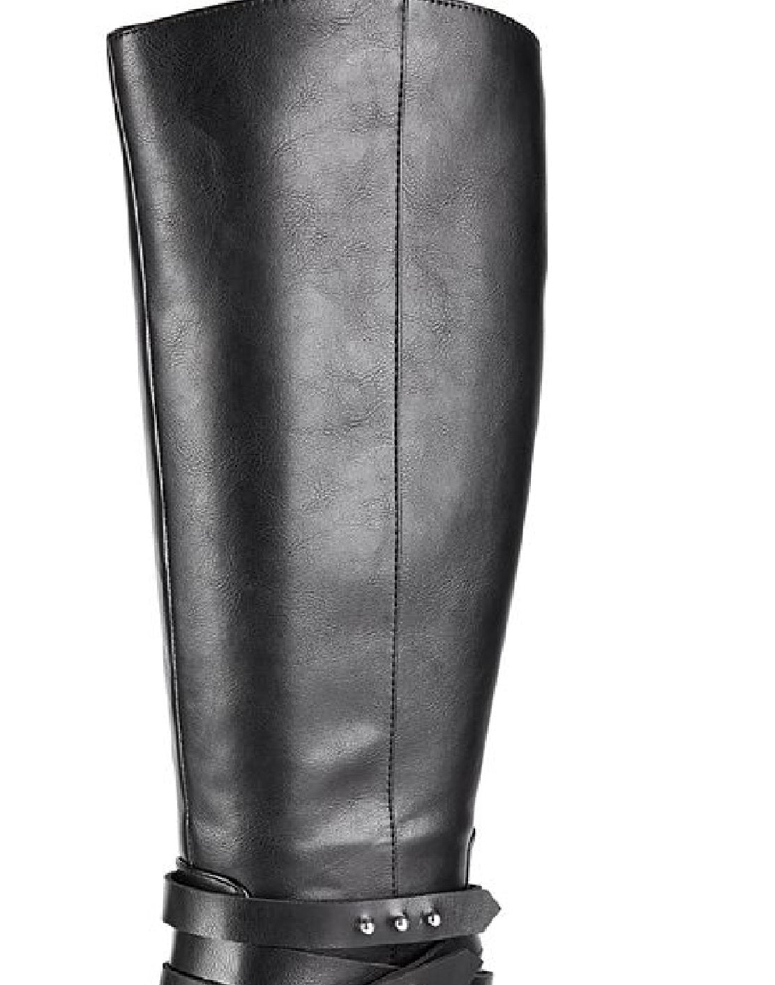 Material Girl Women's Damien Almond Toe Knee High Fashion Boots Black Size 7 M