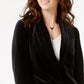 INC International Concepts Women's Velvet Blazer Black Size X-Large