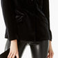 INC International Concepts Women's Velvet Blazer Black Size X-Large