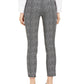 Alfani Women's Tweed Fringe Casual Cropped Pants Black Size 12