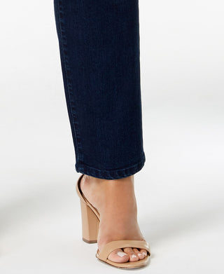 Charter Club Women's Stretch Slim Tummy Smooth Jeans Blue Size 14W