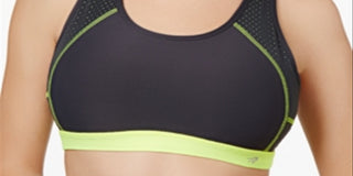 Ideology Women's Mid Impact Racerback Bra Black Size Medium