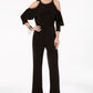 Thalia Sodi Women's Cold Shoulder Jumpsuit Black Size X-Large