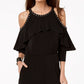 Thalia Sodi Women's Cold Shoulder Jumpsuit Black Size X-Large
