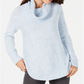Style & Co Women's Cowl Neck Sweater Blue Size X-Small