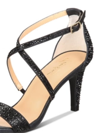 Thalia Sodi Women's Darria4 Evening Heeled Sandals Black Size 8.5 W